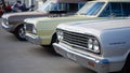 Row of classic cars 1964 Chevrolet Chevelle Hardtop