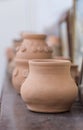 Clay art pots Royalty Free Stock Photo