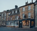 Row of closed shops in Stow-on-the-Wold, Cotswolds, UK Royalty Free Stock Photo
