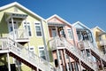 Row of Colorful Beach Houses Royalty Free Stock Photo