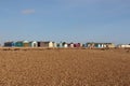 Row Of Colorful Beach Huts