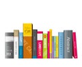 Row of colorful books Royalty Free Stock Photo