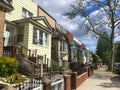 Row of Houses in Queens NYC Royalty Free Stock Photo