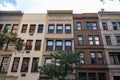 Row of Old Brick Residential Buildings along a Street on the Upper East Side of New York City Royalty Free Stock Photo