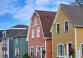 colorful wooden clapboard houses