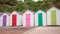 Row of colourful Beach Huts Royalty Free Stock Photo