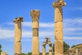 Row of columns in Ephesus, Izmir, Turkey Royalty Free Stock Photo