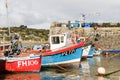 Row of Cornish fishing boats