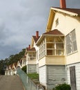 Row of cottages in California