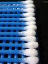 Row of cotton swabs