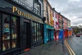 Row of different bars and pubs in Kilkenny