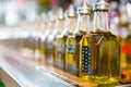 Row of Different Oils Royalty Free Stock Photo