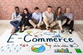 Ecommerce Concept With Businesspeople Royalty Free Stock Photo