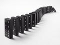 A row of dominoes Royalty Free Stock Photo
