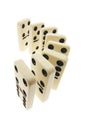 Row of Dominoes Royalty Free Stock Photo