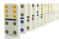 Row of dominos Royalty Free Stock Photo