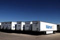 Row of Dropped Wal-Mart Trailers Royalty Free Stock Photo