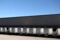 Row of Dropped Wal-Mart Trailers Royalty Free Stock Photo