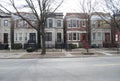 Row of duplex builds Royalty Free Stock Photo