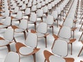 Row of empty chairs - isolated composition Royalty Free Stock Photo