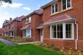 Row of empty new houses Royalty Free Stock Photo