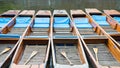 Punts lined up ready