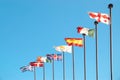 European flags Royalty Free Stock Photo