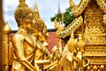 A row of figure of Buddha