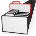 Row of folders sign. Searching concept. Royalty Free Stock Photo