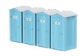 Portable plastic toilets