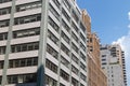 Row of Generic Skyscrapers along a Street in Kips Bay of New York City Royalty Free Stock Photo