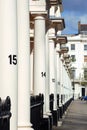 A row of Georgian style houses in London street Royalty Free Stock Photo