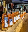 Cider for sale at The Frome Sunday Market, Somerset