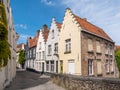 Row of historic houses in old town of Bruges, Flanders, Belgium