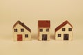 Row of homes in different shapes and sizes