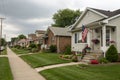 Row of homes in the Midwest Royalty Free Stock Photo