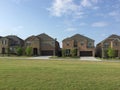 Row of houses in countryside TX Royalty Free Stock Photo