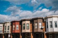 Row houses on Ellwood Avenue, in Highlandtown, Baltimore, Maryland