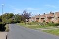 Row of houses in English street