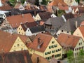 Row of houses Hilpoltstein town Royalty Free Stock Photo