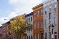 Row houses near Hollins Market, in Baltimore, Maryland Royalty Free Stock Photo