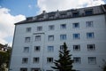 Row of houses, tenement houses, old building in Munich, Schwabing Royalty Free Stock Photo