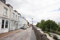 A row of houses on the Town Wall at West Quay in Southampton, Hampshire in the United Kingdom Royalty Free Stock Photo