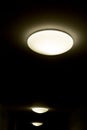 Ceiling lamps in the corridor Royalty Free Stock Photo