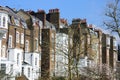 Row of large English Townhouses Royalty Free Stock Photo