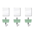 Row Of Lavatories With Mirrors Royalty Free Stock Photo