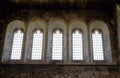 Row of leaded glass windows