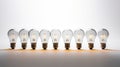 row led bulb white background Royalty Free Stock Photo