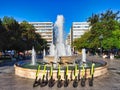 Marble Fountain in Syntagma Square, Athens, Greece Royalty Free Stock Photo