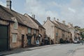 Row of local shops on the main street in Stow-on-the-Wold, Cotswolds, UK